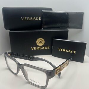 Versace Black and Gold Eyewear